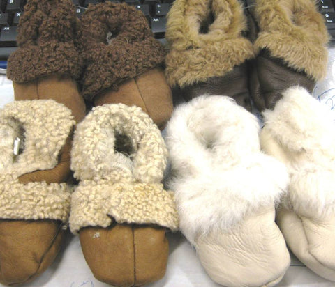 Baby's and Todler's Booties in Baby Lamb