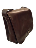 OSLO- Messenger Bag- Apple Air sizes (Leather belt loop closure and Flap magnet to secure) or safely secured with a buckle)