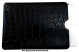 MacBook Air M1- M2- Pro3: Sleeve Protection LAPTOP (Full Leather Protection Pouch Moc Croc)